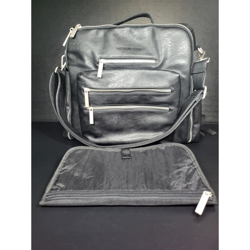 The Honest Company Vegan Leather City Backpack | Diaper Bag Mint Condition Cute*